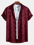 David | Luxury Satin Paisley Shirt - Valereo