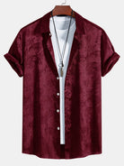 David | Luxury Satin Paisley Shirt - Valereo