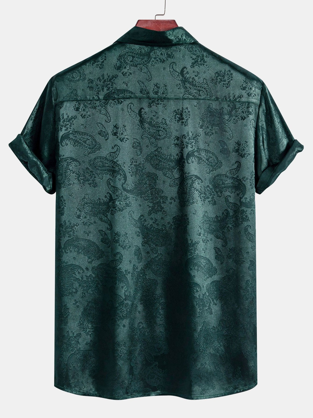 David | Luxury Satin Paisley Shirt - Valereo