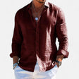 David | Refined Textured Linen Shirt - Valereo