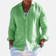 David | Refined Textured Linen Shirt - Valereo