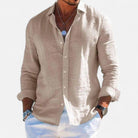 David | Refined Textured Linen Shirt - Valereo