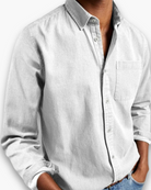Ethan | Casual Navy Denim Shirt - Valereo
