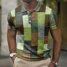 Ethan | Casual Patchwork Print Polo Shirt - Valereo