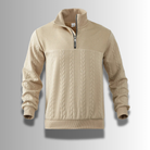 Ethan | Classic Cable Knit Quarter-Zip Sweater - Valereo