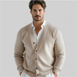 Ethan | Elegant Knit V-Neck Cardigan - Valereo