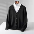 Ethan | Elegant Knit V-Neck Cardigan - Valereo
