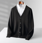 Ethan | Elegant Knit V-Neck Cardigan - Valereo