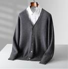 Ethan | Elegant Knit V-Neck Cardigan - Valereo