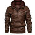 Ethan | Modern Hooded Leather Jacket - Valereo
