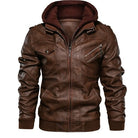 Ethan | Modern Hooded Leather Jacket - Valereo