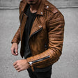 Ethan | Modern Quilted Leather Moto Jacket - Valereo