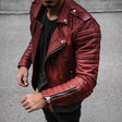 Ethan | Modern Quilted Leather Moto Jacket - Valereo
