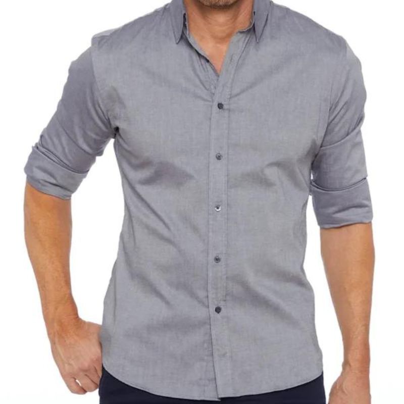 Ethan | Modern Slim-Fit Button-Up Shirt - Valereo