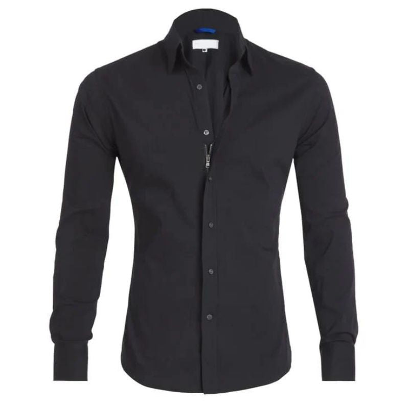 Ethan | Modern Slim-Fit Button-Up Shirt - Valereo