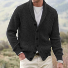 Ethan | Refined Shawl Collar Knit Cardigan - Valereo