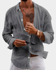 Ethan | Relaxed Linen Button-Up Shirt - Valereo