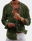 Ethan | Relaxed Linen Button-Up Shirt - Valereo