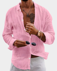 Ethan | Relaxed Linen Button-Up Shirt - Valereo