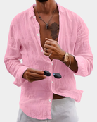 Ethan | Relaxed Linen Button-Up Shirt - Valereo