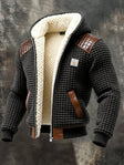 Kenneth | Sherpa-Lined Waffle-Knit Hooded Jacket