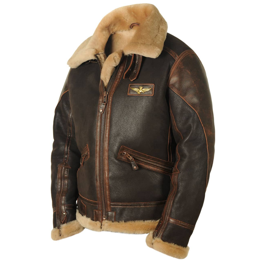 Gregory | Rugged Shearling Aviator Bomber Jacket