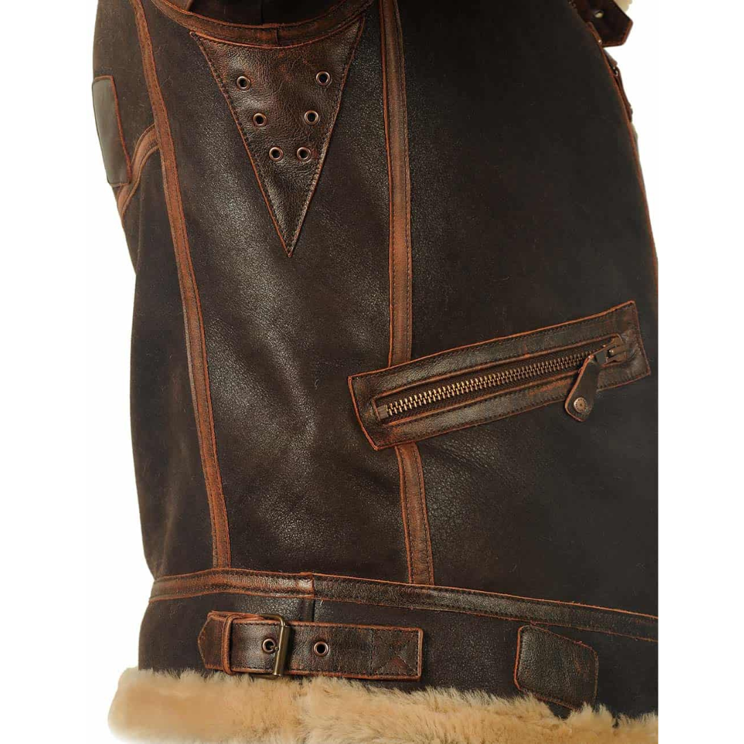 Gregory | Rugged Shearling Aviator Bomber Jacket