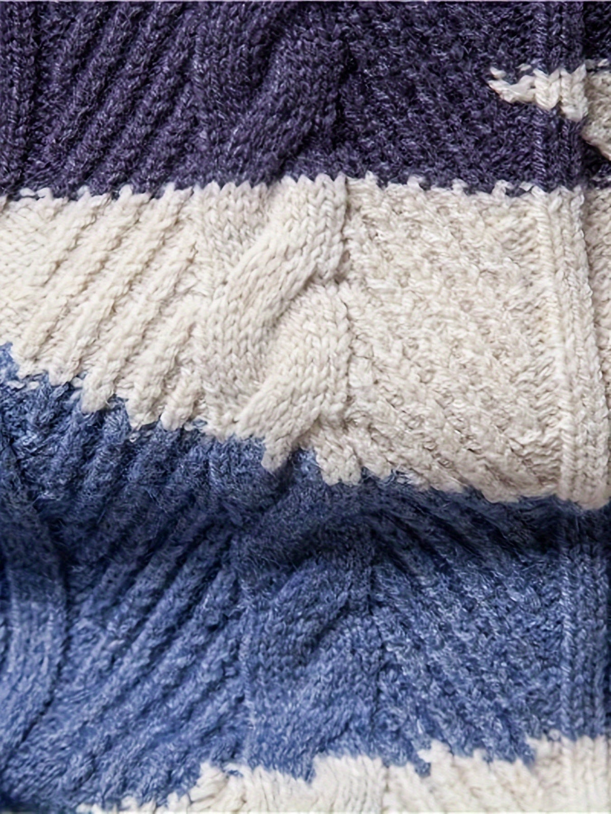 Henry | Cozy Colorblock Cable Knit Sweater - Valereo