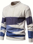 Henry | Cozy Colorblock Cable Knit Sweater - Valereo