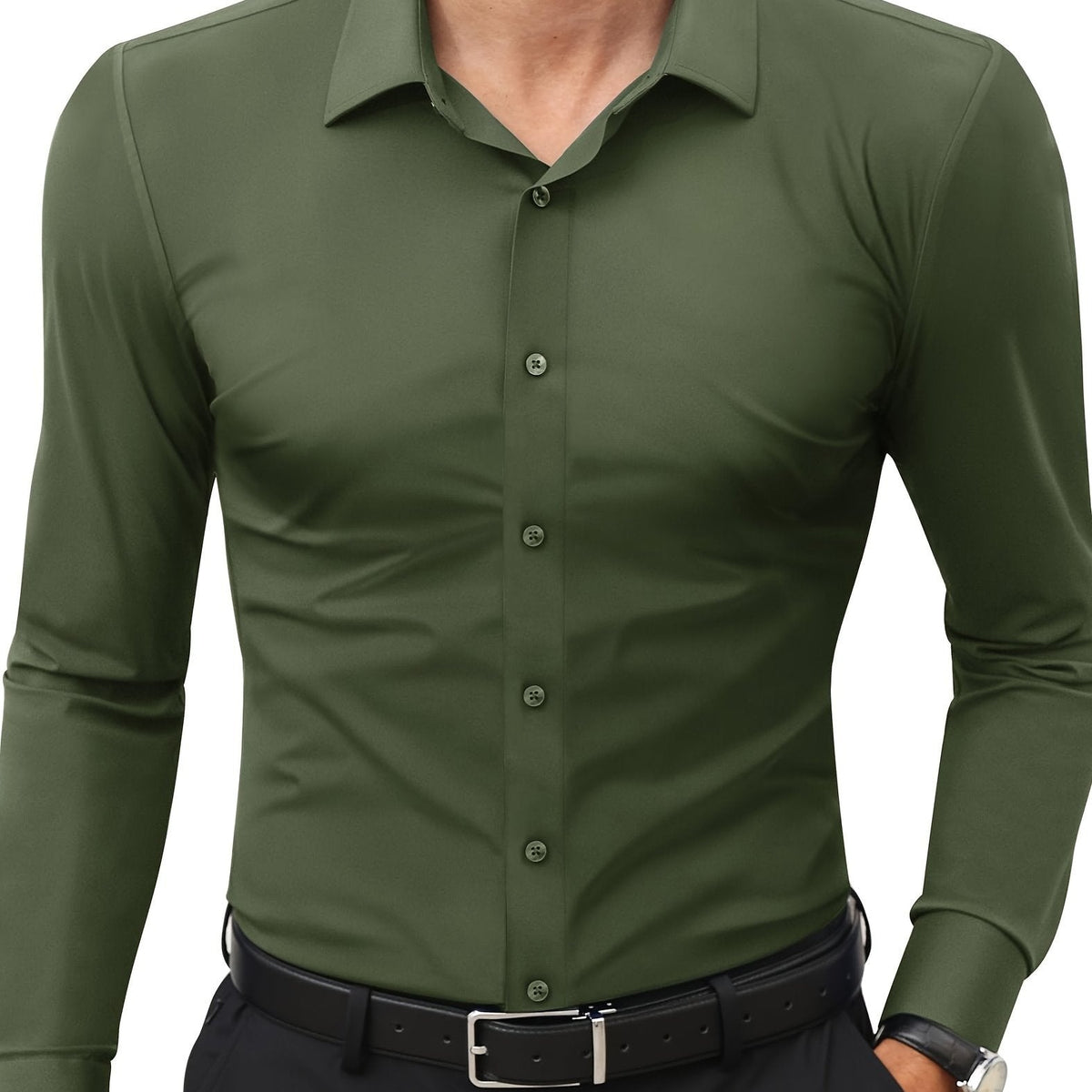 Henry | Elegant Slim-Fit Button-Up Shirt - Valereo