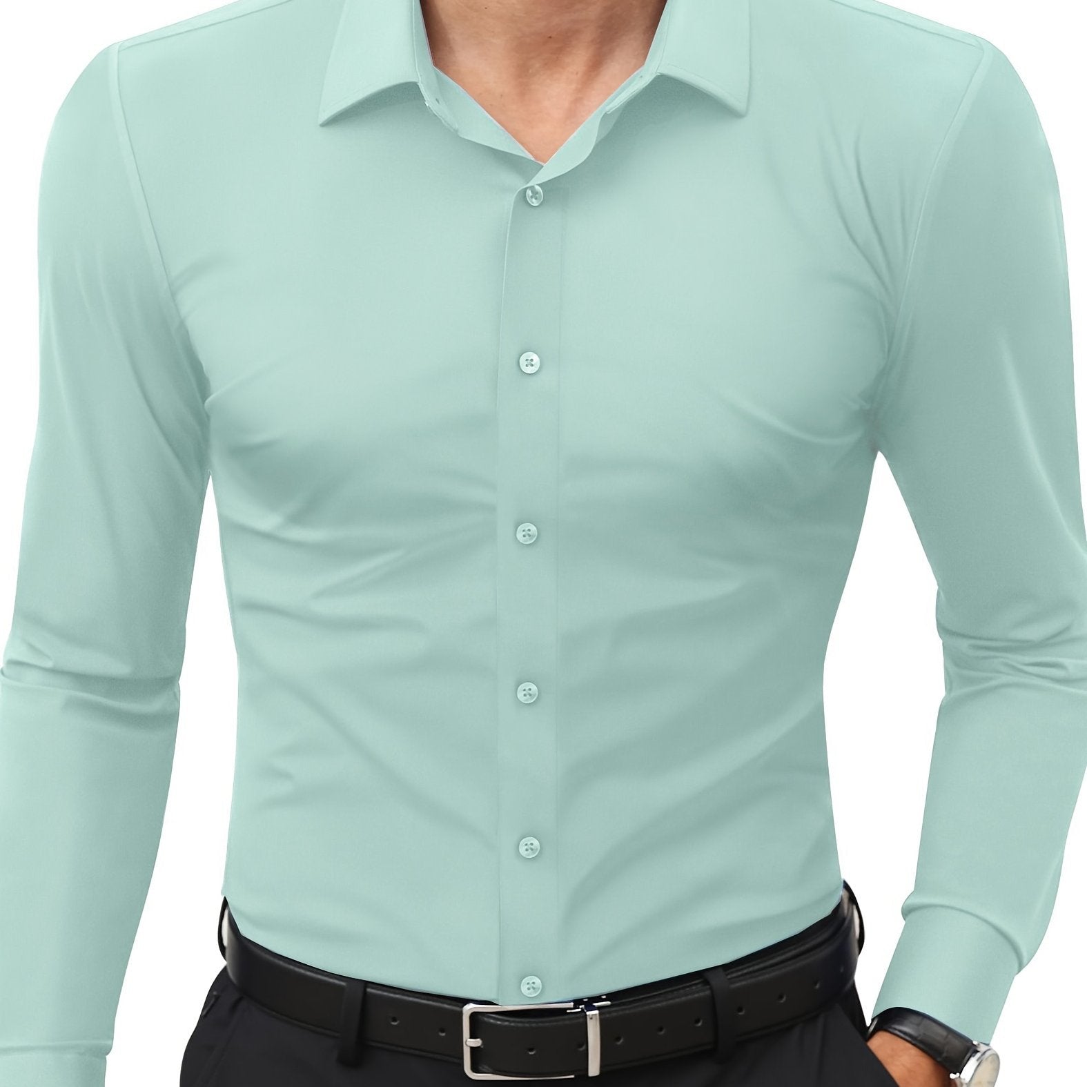Henry | Elegant Slim-Fit Button-Up Shirt - Valereo