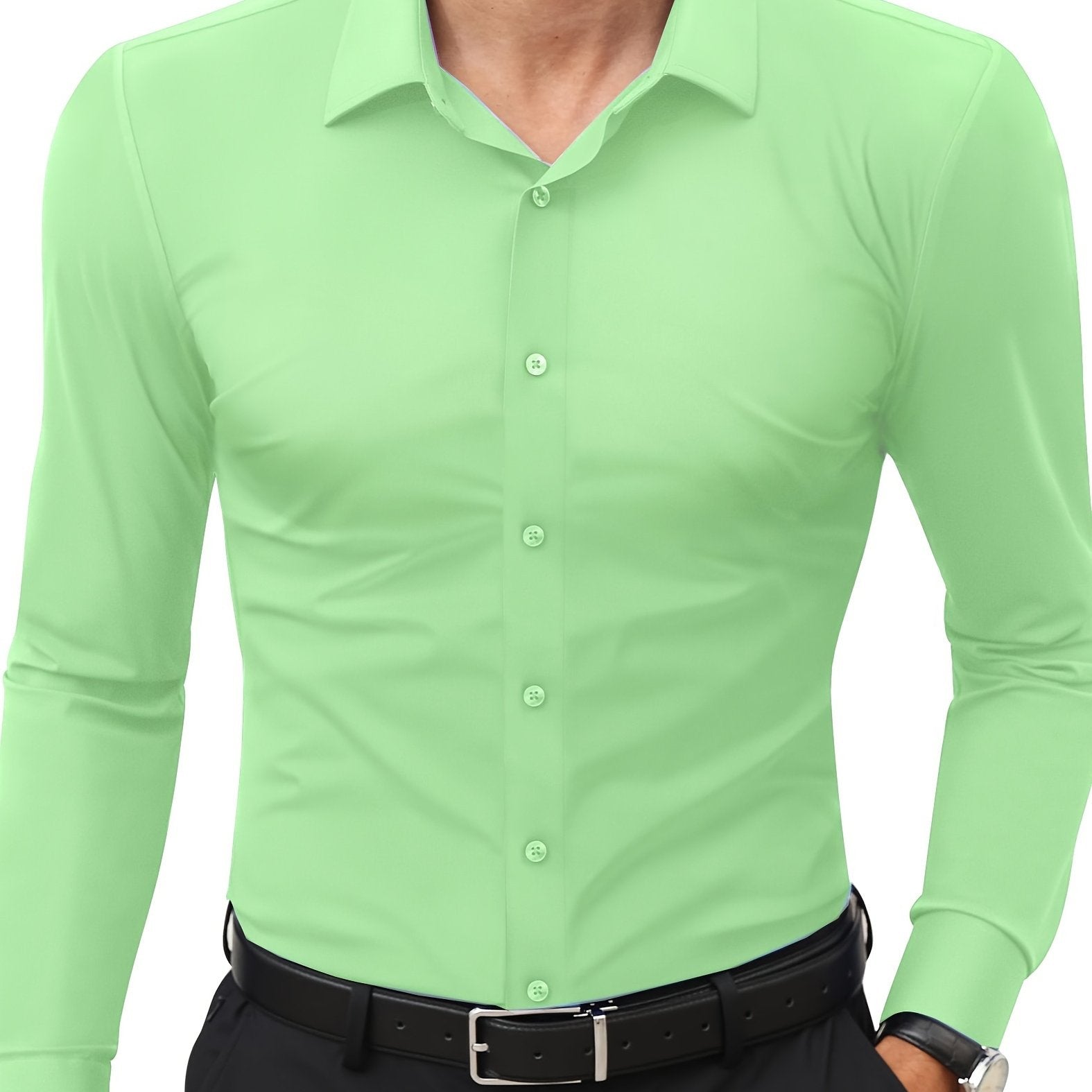 Henry | Elegant Slim-Fit Button-Up Shirt - Valereo