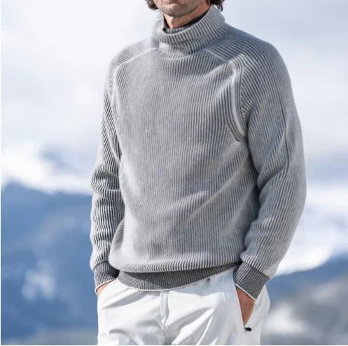 Henry | Refined Ribbed Turtleneck Sweater - Valereo