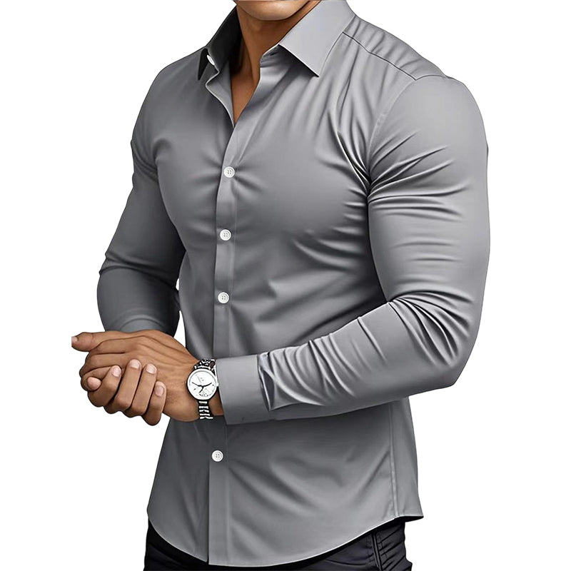 Henry | Refined Slim-Fit Button-Up Shirt - Valereo