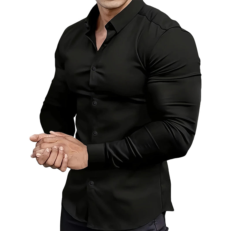 Henry | Refined Slim-Fit Button-Up Shirt - Valereo