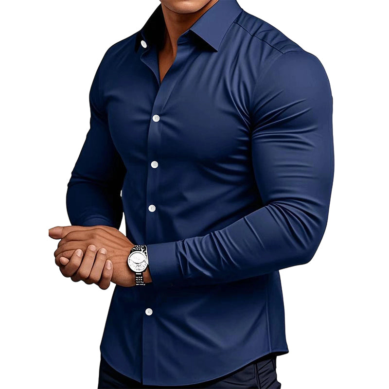 Henry | Refined Slim-Fit Button-Up Shirt - Valereo