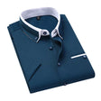 Henry | Stylish Contrast-Collar Button-Up Shirt - Valereo