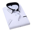 Henry | Stylish Contrast-Collar Button-Up Shirt - Valereo