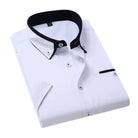 Henry | Stylish Contrast-Collar Button-Up Shirt - Valereo