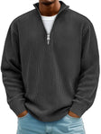 Edward | Classic Ribbed Quarter-Zip Sweater