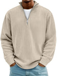 Edward | Classic Ribbed Quarter-Zip Sweater