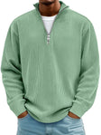 Edward | Classic Ribbed Quarter-Zip Sweater