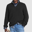 Marcus | Refined Ribbed Quarter-Zip Sweater