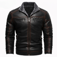 David | Elegant Fur-Collar Leather Jacket