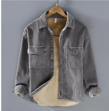Jack | Casual Corduroy Fleece-Lined Shirt Jacket - Valereo