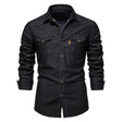 Jack | Casual Denim Pocket Shirt - Valereo