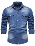 Jack | Casual Denim Pocket Shirt - Valereo