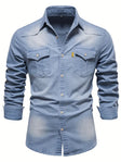 Jack | Casual Denim Pocket Shirt - Valereo
