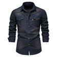 Jack | Casual Denim Pocket Shirt - Valereo