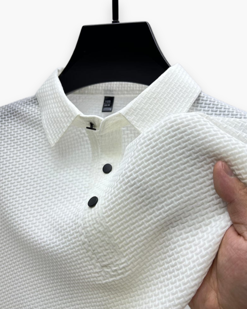 Jack | Modern Basketweave Knit Polo - Valereo